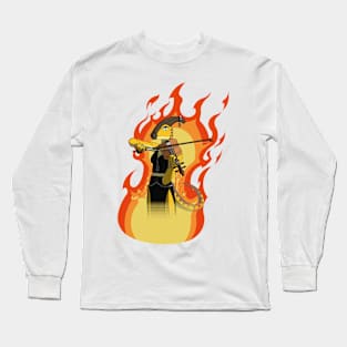 DINOMETAL - PARASAUROLOPHUS Long Sleeve T-Shirt